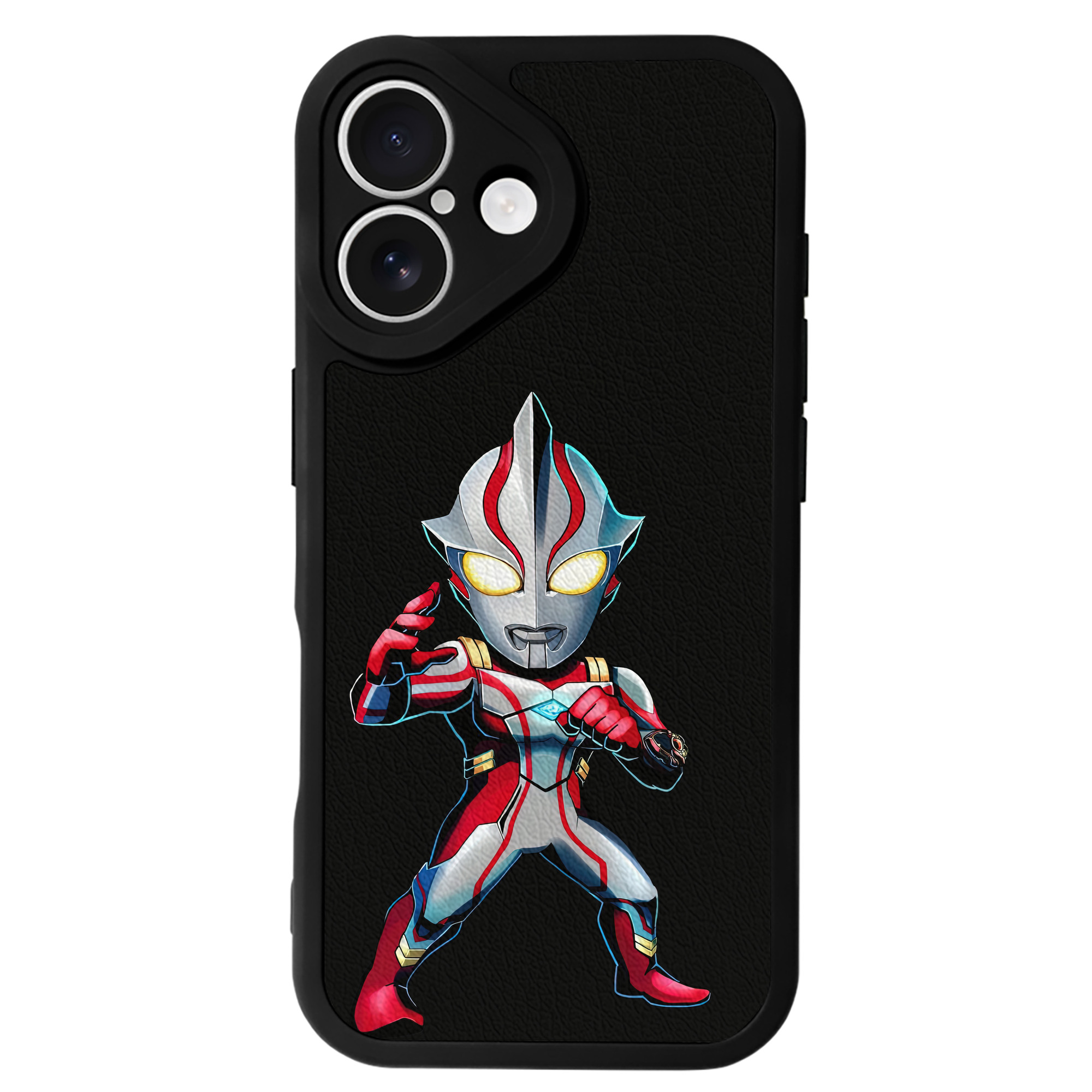 （画像用） ウルトラマン Ultraman 【iPhone 16シリーズ対応】シリコンスマホケース（レザー調） 材質：シリコン